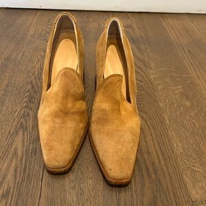 Dear Frances Suede Block Heel Loafers – Size 38 (7.5) - Made in Italy